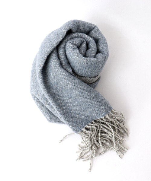 TWEED MILL（ツイードミル）の「【TWEEDMILL/ツイードミル】Pure New Wool Muffler 35 24AW（マフラー・メンズ・ライトブルー/ブラック系その他/ブルー系その他/ライトグリーン・FREE）」の16枚目の写真