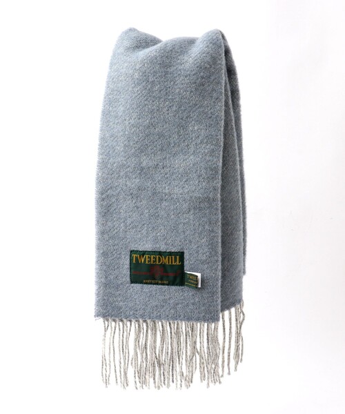 TWEED MILL（ツイードミル）の「【TWEEDMILL/ツイードミル】Pure New Wool Muffler 35 24AW（マフラー・メンズ・ライトブルー/ブラック系その他/ブルー系その他/ライトグリーン・FREE）」の20枚目の写真