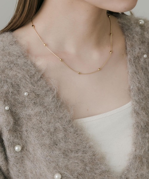 SMELLY（スメリー）の「ステンレスボールスネークネックレス（ネックレス・レディース・ゴールド・-）」の5枚目の写真