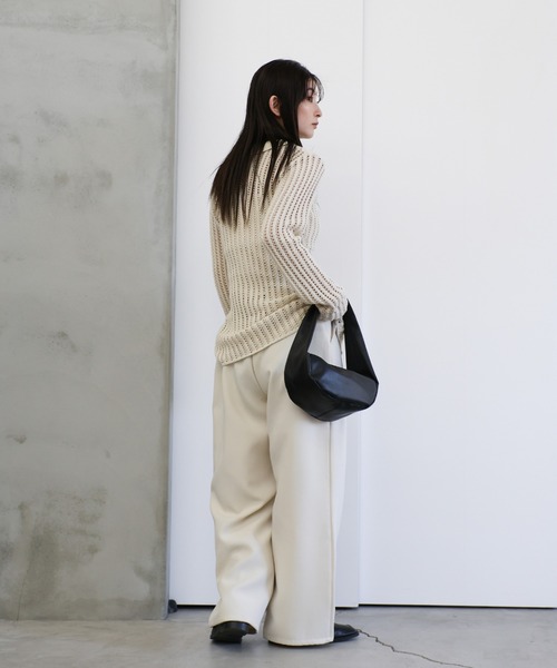 select MOCA（セレクトモカ）の「スリムラインメッシュカーディガン（カーディガン/ボレロ・レディース・アイボリー/ブラック・FREE）」の11枚目の写真