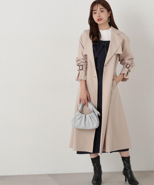 PROPORTION BODY DRESSING(プロポーションボディドレッシング)の「ベーシックロングトレンチ / 1215152100(トレンチコート・レディース・ベージュ系その他/グレー/ベージュ・MEDIUM/SMALL)」の5枚目の写真