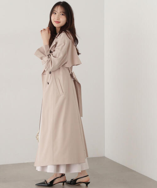 PROPORTION BODY DRESSING(プロポーションボディドレッシング)の「ベーシックロングトレンチ / 1215152100(トレンチコート・レディース・ベージュ系その他/グレー/ベージュ・MEDIUM/SMALL)」の8枚目の写真