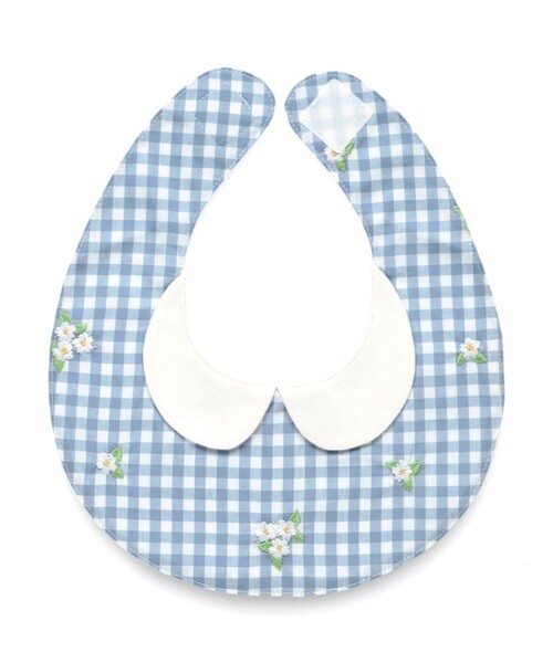 BRANSHES（ブランシェス）の「【おそろい】さくら刺繍スタイ（スタイ/よだれかけ・キッズ・ブラック/ブルー・FREE）」の4枚目の写真