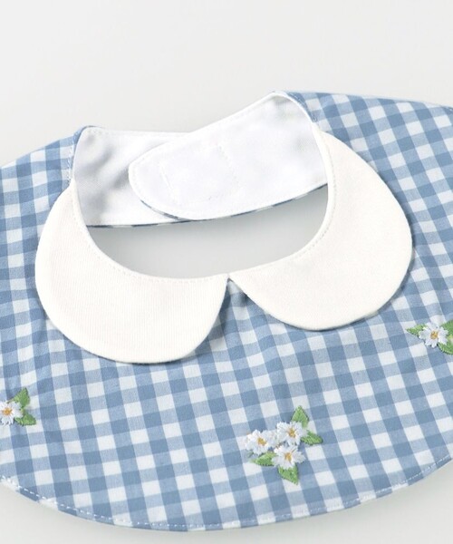 BRANSHES（ブランシェス）の「【おそろい】さくら刺繍スタイ（スタイ/よだれかけ・キッズ・ブラック/ブルー・FREE）」の6枚目の写真