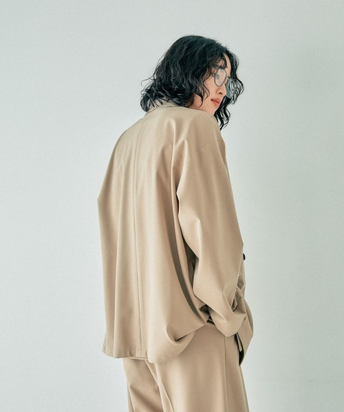 LEPSIM Wクロスシリーズ テーラードダブルジャケット＆ワイドパンツ LEPSIM｜TRルーズWブレストジャケット | Rakuten Fashion(楽天