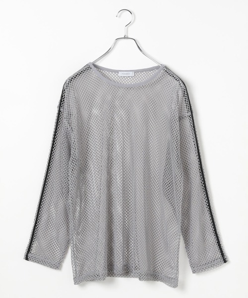 PAGEBOY（ページボーイ）の「ラインメッシュプルオーバー（Tシャツ/カットソー・レディース・グリーン系その他/オフホワイト/グレー/ブラック・FREE）」の17枚目の写真