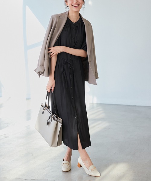 ROPE' PICNIC（ロペピクニック）の「ROPE' PICNIC PASSAGE byHARUTA/ヒールアップローファー（ローファー・レディース・キナリ/ブラック・23.0cm/23.5cm/24.0cm）」の18枚目の写真