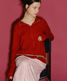 yae | 2way many button top / メニーボタントップス(Tシャツ/カットソー)