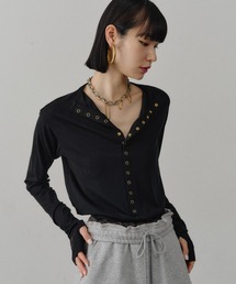 yae | 2way many button top / メニーボタントップス(Tシャツ/カットソー)