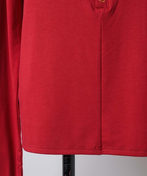 yae(ヤエ)の「2way many button top / メニーボタントップス(Tシャツ/カットソー・レディース・グレー/ブラック/レッド・FREE)」の16枚目の写真
