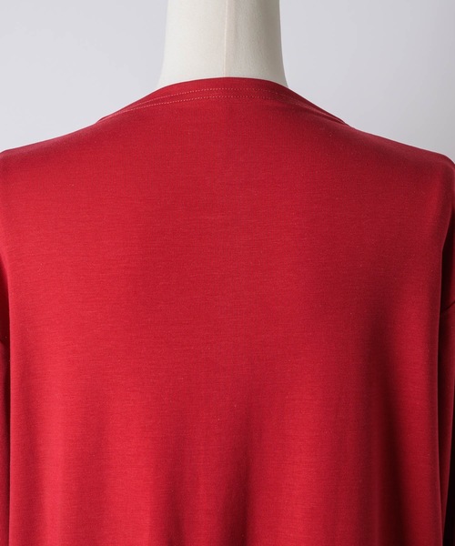 yae(ヤエ)の「2way many button top / メニーボタントップス(Tシャツ/カットソー・レディース・グレー/ブラック/レッド・FREE)」の12枚目の写真