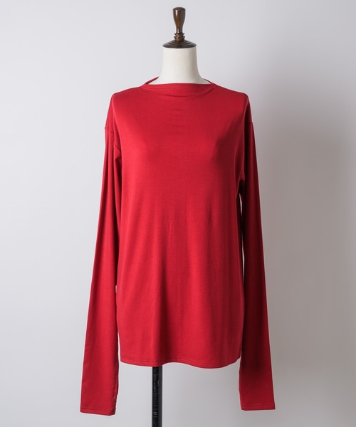 yae(ヤエ)の「2way many button top / メニーボタントップス(Tシャツ/カットソー・レディース・グレー/ブラック/レッド・FREE)」の15枚目の写真