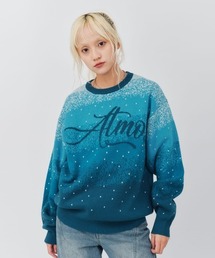 atmos pink Gradation Jacquard Sweater / アトモス ピンク グラデーション ジャガード セーター