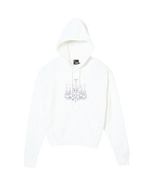 FCMM(エフシーエムエム)の「CANDLE HOODIE/キャンドルフーディ(パーカー・レディース・グレー/ブラック/ホワイト・SMALL/MEDIUM)」の1枚目の写真