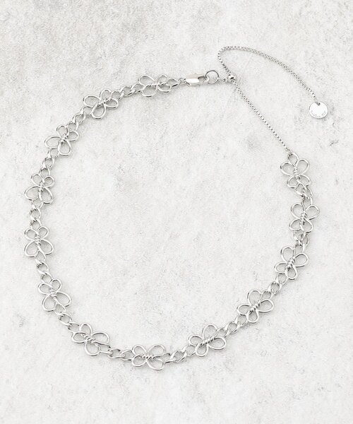 OPAQUE.CLIP（オペークドットクリップ）の「フラワーチェーンネックレス（ネックレス・レディース・ゴールド/シルバー・00）」の2枚目の写真