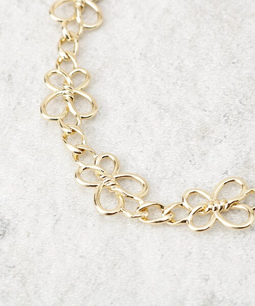 OPAQUE.CLIP（オペークドットクリップ）の「フラワーチェーンネックレス（ネックレス・レディース・ゴールド/シルバー・00）」の4枚目の写真