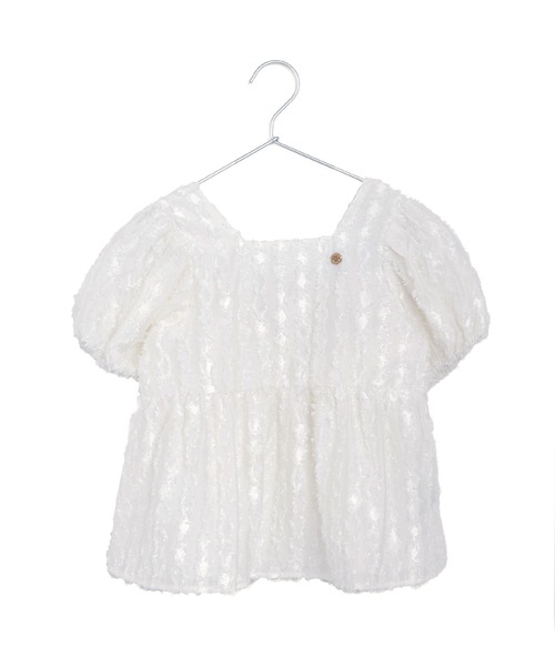 MAKE YOUR DAY（メイクユアデイ）の「バックリボンブラウス■80～140cm（シャツ/ブラウス・キッズ・サックスブルー/オフホワイト・80/90/100/110/120/130/140）」の3枚目の写真