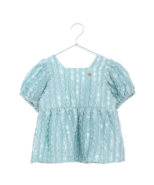 MAKE YOUR DAY（メイクユアデイ）の「バックリボンブラウス■80～140cm（シャツ/ブラウス・キッズ・サックスブルー/オフホワイト・80/90/100/110/120/130/140）」の6枚目の写真