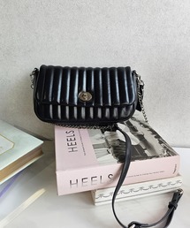 MERCURYDUO | 【MERCURYDUO/マーキュリーデュオ】ストライプキルティング　フラップショルダーバッグ(ショルダーバッグ)