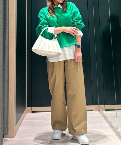ファッションショー テニススカートラムレザーバッグ