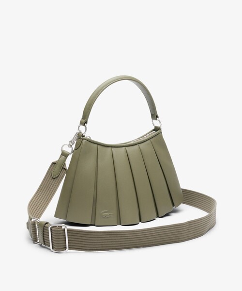 LENGLEN レザープリーツハンドバッグ（ハンドバッグ）｜LACOSTE
