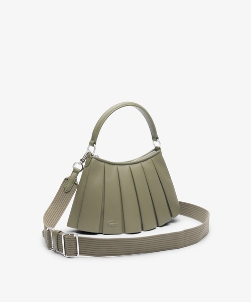 Lacoste テニススカートラムレザーバッグ ラコステ LACOSTE ファッションショー テニススカートラムレザー