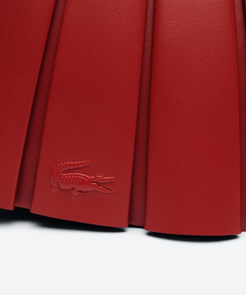 LACOSTE（ラコステ）の「LENGLEN レザープリーツハンドバッグ（ハンドバッグ・レディース・ブラウン/ホワイト/ブラック/モカ/オフホワイト/カーキ・FREE）」の12枚目の写真