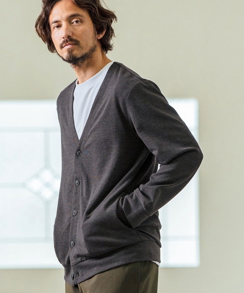 Magine(マージン)の「mcg3597- Surf Knit Fabric Cardigan カーディガン(カーディガン/ボレロ・メンズ・チャコールグレー/ブラック/ミックスグレー・44/46/48)」の3枚目の写真