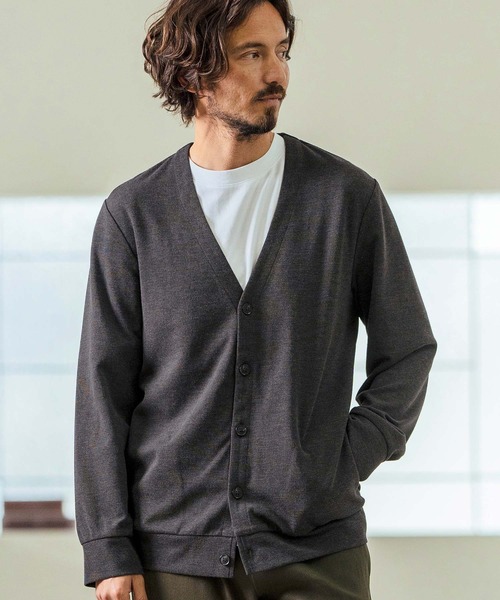 Magine(マージン)の「mcg3597- Surf Knit Fabric Cardigan カーディガン(カーディガン/ボレロ・メンズ・チャコールグレー/ブラック/ミックスグレー・44/46/48)」の5枚目の写真