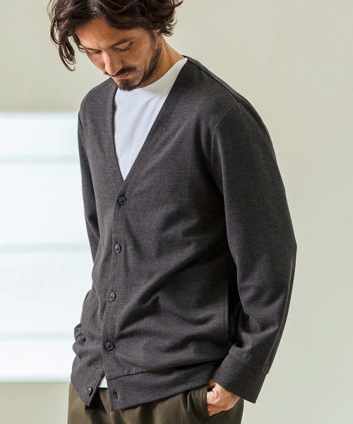 Magine(マージン)の「mcg3597- Surf Knit Fabric Cardigan カーディガン(カーディガン/ボレロ・メンズ・チャコールグレー/ブラック/ミックスグレー・44/46/48)」の6枚目の写真