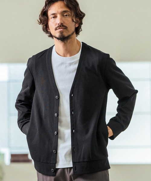 Magine(マージン)の「mcg3597- Surf Knit Fabric Cardigan カーディガン(カーディガン/ボレロ・メンズ・チャコールグレー/ブラック/ミックスグレー・44/46/48)」の10枚目の写真