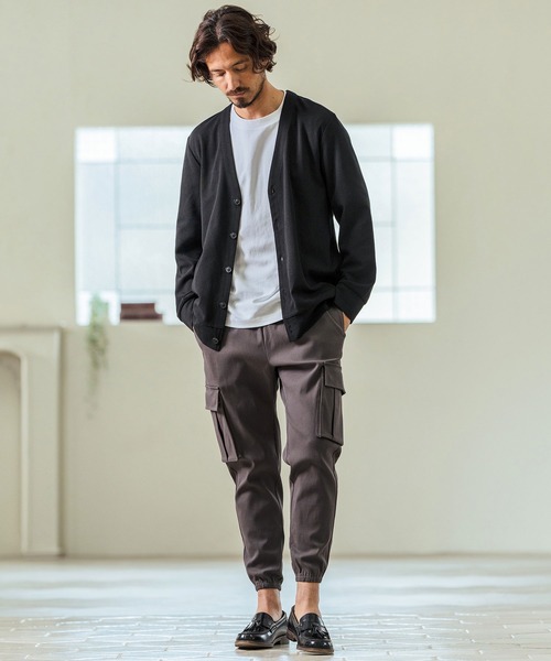 Magine(マージン)の「mcg3597- Surf Knit Fabric Cardigan カーディガン(カーディガン/ボレロ・メンズ・チャコールグレー/ブラック/ミックスグレー・44/46/48)」の14枚目の写真