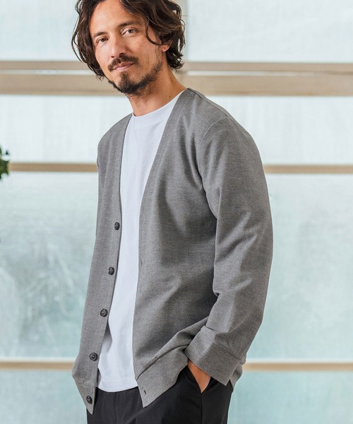 Magine(マージン)の「mcg3597- Surf Knit Fabric Cardigan カーディガン(カーディガン/ボレロ・メンズ・チャコールグレー/ブラック/ミックスグレー・44/46/48)」の15枚目の写真