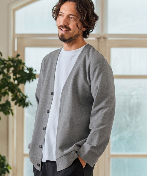 Magine(マージン)の「mcg3597- Surf Knit Fabric Cardigan カーディガン(カーディガン/ボレロ・メンズ・チャコールグレー/ブラック/ミックスグレー・44/46/48)」の16枚目の写真