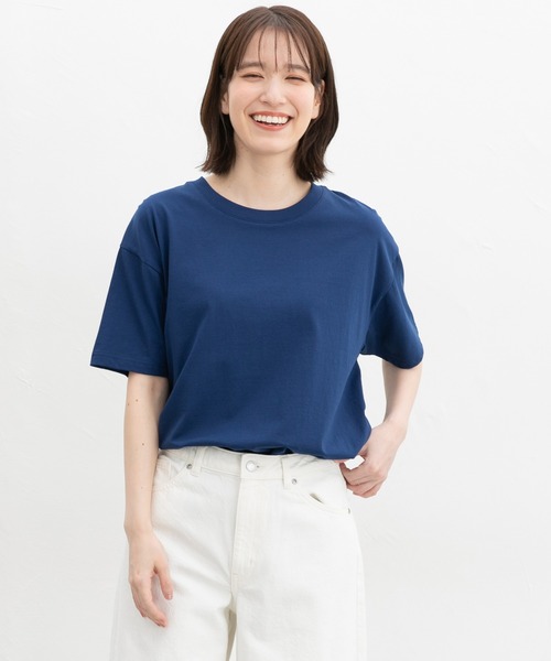 HANITA 売れ筋商品|||ハニタ Tシャツ トップス レディース Tops Blue きれいめTシャツ: トップス｜ハニーズ公式通販