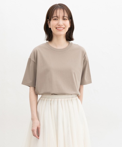 セール】【ハニさら・接触冷感・UVカット】きれいめTシャツ（T