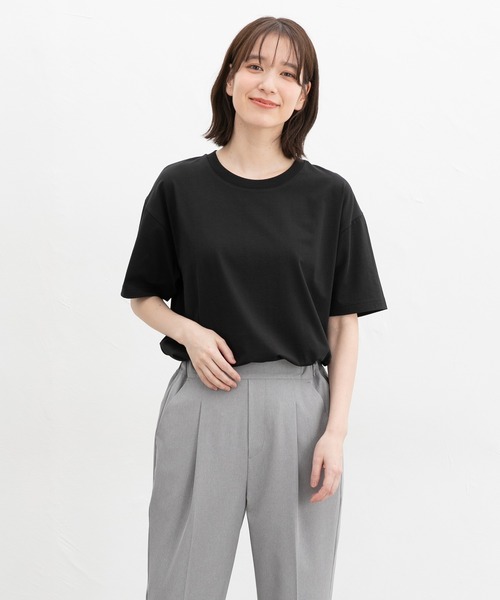 セール】【ハニさら・接触冷感・UVカット】きれいめTシャツ（T