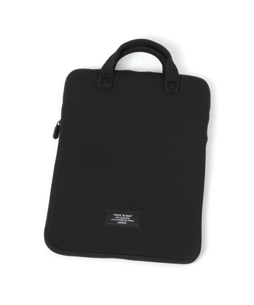 LAKOLE(ラコレ)の「ネオプレーンPCケース縦型 / 156551(PC・タブレットケース・レディース・ブラック/グレー・FREE)」の1枚目の写真