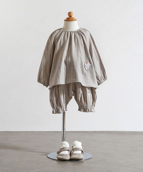 NAOMI ITO（ナオミイトウ）の「【Hommage de NAOMI ITO】ブルマ グレーアップリケ 50-70・70-90cm（その他ベビーウェア・キッズ・グレー・50-70cm）」の6枚目の写真