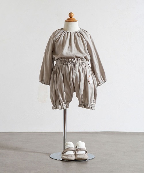 NAOMI ITO（ナオミイトウ）の「【Hommage de NAOMI ITO】ブルマ グレーアップリケ 50-70・70-90cm（その他ベビーウェア・キッズ・グレー・50-70cm）」の4枚目の写真