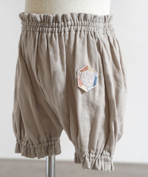 NAOMI ITO（ナオミイトウ）の「【Hommage de NAOMI ITO】ブルマ グレーアップリケ 50-70・70-90cm（その他ベビーウェア・キッズ・グレー・50-70cm）」の2枚目の写真