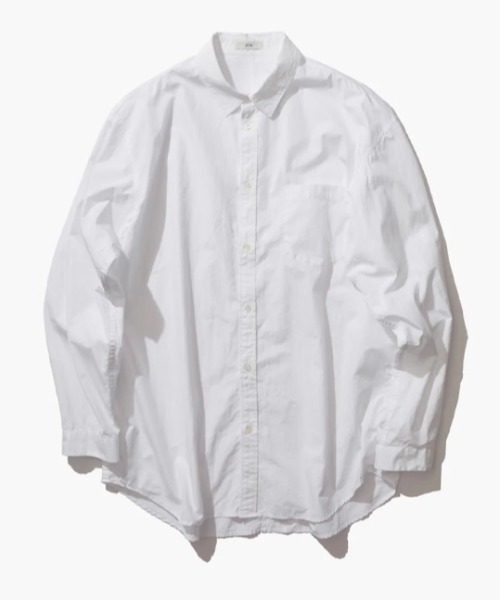 トップス ATON Shrink Stripe Oversized Shirt ATON - 【残り一点】Shrink Stripe Oversized Shirt | ACRMTSM