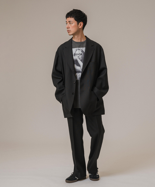 Couture d'adam（クチュールドアダム）の「COUTURE D’ADAM(クチュール ド アダム) Slit PT / Vintage Tropical（スラックス・メンズ・ブラック・40/42）」の7枚目の写真