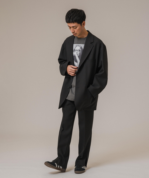 Couture d'adam（クチュールドアダム）の「COUTURE D’ADAM(クチュール ド アダム) Slit PT / Vintage Tropical（スラックス・メンズ・ブラック・40/42）」の8枚目の写真