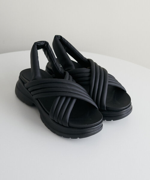 DISCOAT（ディスコート）の「クロストラックサンダル（サンダル・レディース・ブラック/アイボリー・SMALL/MEDIUM/LARGE）」の14枚目の写真