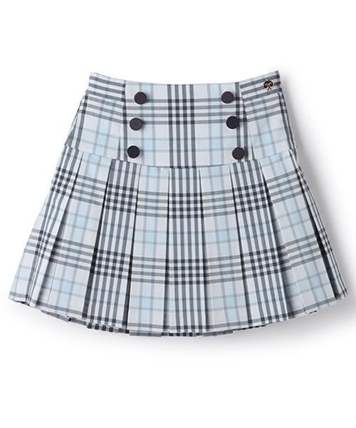 kate spade new york kids（ケイトスペードニューヨーク）の「トドラー チェックプリーツスカート（スカート・キッズ・ピンク/サックスブルー・120cm/130cm/110cm）」の2枚目の写真