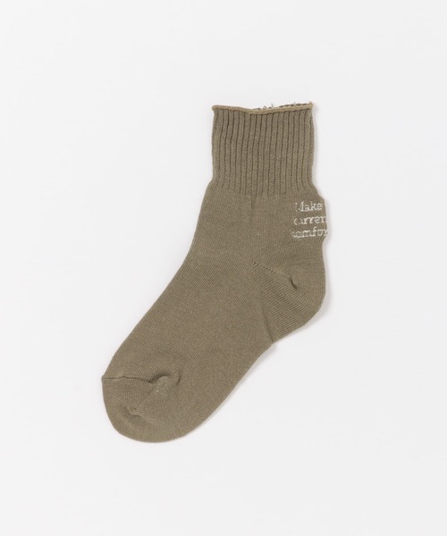 URBAN RESEARCH DOORS（アーバンリサーチドアーズ）の「『親子リンク』ロゴ刺繍ソックス(KIDS)（ソックス/靴下・キッズ・アイボリー/カーキ・16-18/19-21cm）」の5枚目の写真