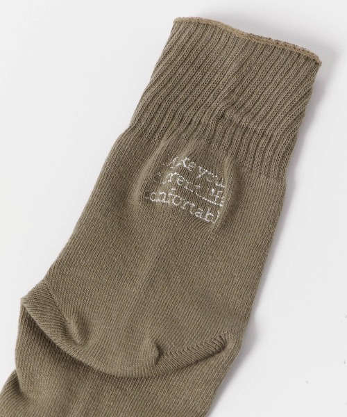 URBAN RESEARCH DOORS（アーバンリサーチドアーズ）の「『親子リンク』ロゴ刺繍ソックス(KIDS)（ソックス/靴下・キッズ・アイボリー/カーキ・16-18/19-21cm）」の7枚目の写真