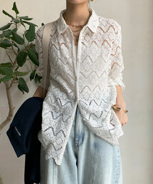 DouDou | ケミカルレースシャツ(シャツ/ブラウス)