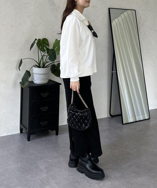 prose verse（プロズヴェール）の「バックメタルスキッパースウェット（Tシャツ/カットソー・レディース・ホワイト/ブラック・MEDIUM）」の17枚目の写真